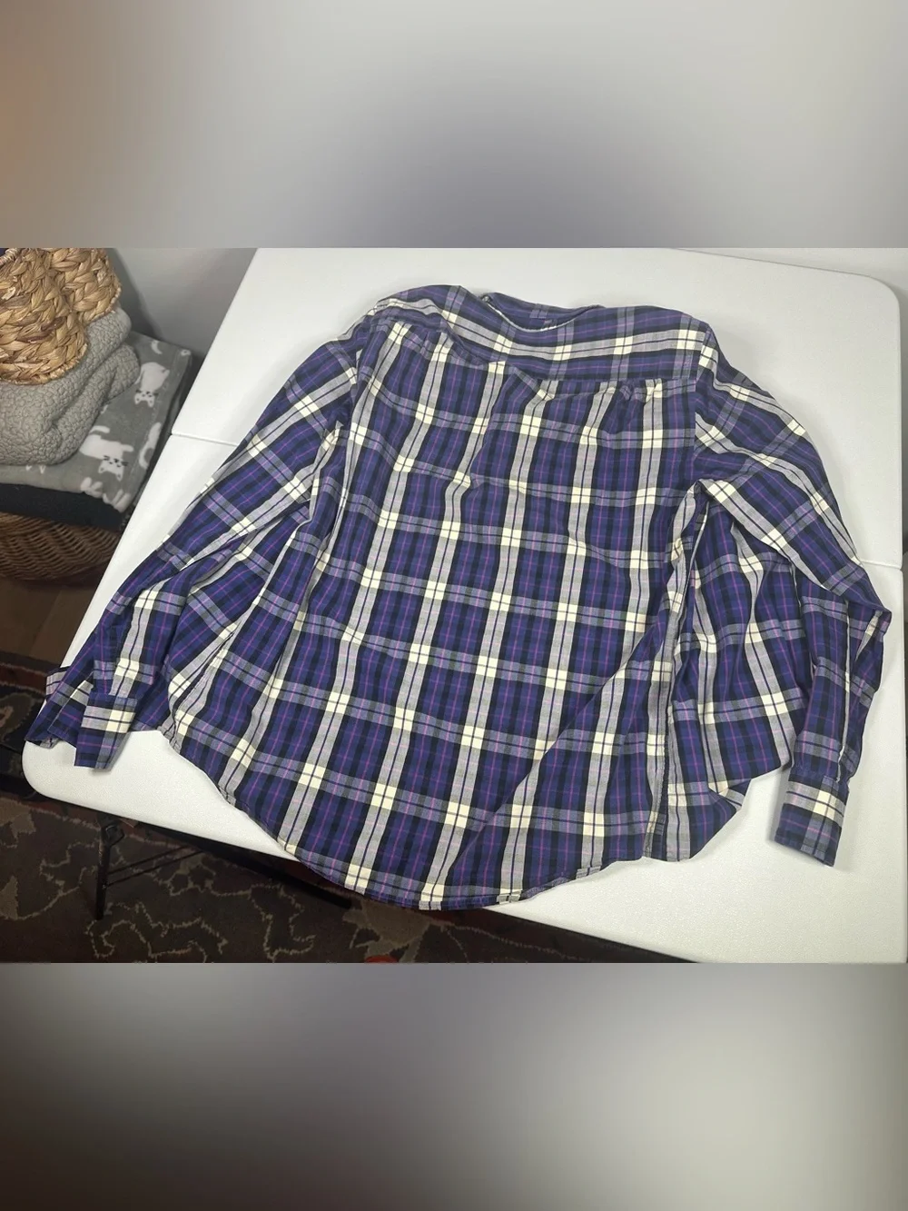 J. Crew Gingham Washed Tartan Plaid Button Down Shirt